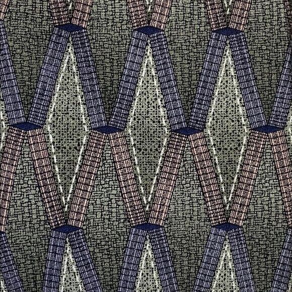 3/$15 Henry Grethel Silk Necktie Diamond Pattern - Picture 3 of 6